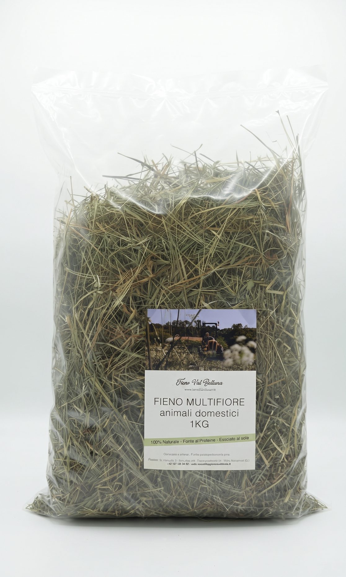 Il sacchetto da 1 kg di Fieno Val Belluna